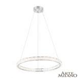 Подвесной светильник Arte Milano Venezia 311311/D600 NI (регулировка яркости, LED, 220V, хрусталь, пульт управления, на тросе, кольцо)