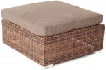 "Лунго" плетеная оттоманка с подушкой, цвет коричневый 4SIS арт.УТ-00000324