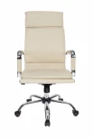 Кресло руководителя Бюрократ Ch-993 слоновая кость эко.кожа крестовина металл хром