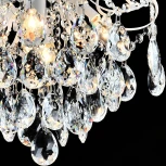 Потолочная люстра RGB хрустальная с пультом Reluce 04024-0.3-04 WH+SILVER PN+RGB (220V)