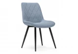 Стул на металлокаркасе fox black / light blue