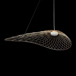 Подвесной светильник Loft It Tressage 10127/760 Gold (LED, 220V, на тросе, листья, плетеные)