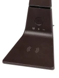 Офисная настольная лампа с беспроводным ЗУ Uniel TLD-565 Brown/LED/360Lm/3000-6000K/Dimmer/WR (220V, диммер, сенсорный выключатель)