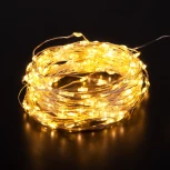 Гирлянда нить "роса" теплый белый Eurosvet 10М IP20 400-009