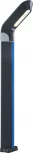 Наземный уличный светильник Kink Light Линден 09200-F(220V),16(05) с декоративной синей подсветкой, серый 220V Led 10W (IP65)