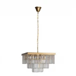 Подвесная люстра каскадная Loft IT Prism Clear 10019/500S (220V, хрусталь, на цепи)