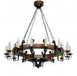 Подвесная большая люстра Тарьсма Ш Ш-16 (220V, на цепи, подсвечник, свеча)