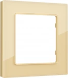 Рамка Ambrella Volt ALFA Platos (Шампань Стекло органическое) 1-ая AF330601