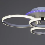 Потолочная люстра светодиодная на штанге Reluce 06319-3.3-04 WH+CR (RGB) (220V, пульт управления)