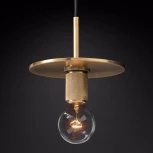 Подвесной светильник Rh Utilitaire Disk Shade Pendant Brass ImperiumLoft 40,2342 (123643-22) (220V, на проводе)