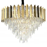 Подвесная люстра Stilfort Amman 1024/03/08P (220V, хрусталь, на цепи, круглые)