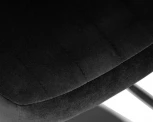 Стул барный DOBRIN CHARLY BLACK (черный велюр (MJ9-101)) 5019_BlackBase-LM BLACK, цвет сиденья черный (MJ9-101), основания