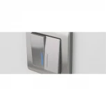 Рамка на 1 пост Metallic (глянцевый никель) Werkel W0011602 (a051000)