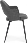 Стул Woodville на металлокаркасе Гутрид прошивка ромбы сзади темно-серый / черный 504182