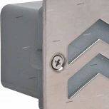 Светильник встраиваемый в стену уличный светодиодный Horoz Bor, 1 лампа, никель с белым