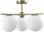 Потолочная люстра на штанге FELIZ SP-PL3 BRONZE/WHITE Crystal Lux (220V, шар)