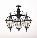 Потолочный светильник уличный Oasis Light FARO lead GLASS 91170A/3 lgY Bl