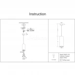 Подвесной светильник Maytoni Shelby P020PL-01S