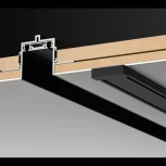 Низковольтный шинопровод для встраиваемого монтажа в ГКЛ 1м Novotech Smal 135198 SHINO IP20 48V