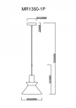 Подвесной светильник MyFar Kristina MR1350-1P (220V)