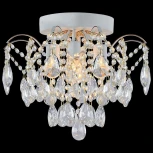 Потолочная люстра хрустальная Reluce 04039-0.3-04 WH+GOLD PN (220V)