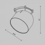 Трековый светильник ременной Maytoni Cup Parity TR124B-12W3K-W 48V 3000K 12Вт белый