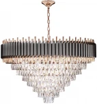 Подвесная люстра каскадная большая Loft It Eclair 10206/1000 (220V, хрусталь, на цепи)