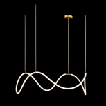 Потолочная люстра на штанге светодиодная с гибким неоном Loft It Thread 10388P/C Brass (220V)