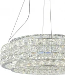 Подвесной светильник (12044/A/1P Chrome) Indigo Valore V000100L (LED, 220V, хрусталь, на тросе, круглые)