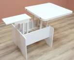 Стол-трансформер Woodville Престиж белый 402960