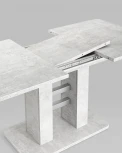 Стол раскладной 120-160*80 бетон/алюминий Stool Group Elephant УТ000034854
