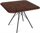 Стол SHT-TU34-P/TT30 83/83 черный муар/коричневый от фабрики Sheffilton