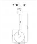 Подвесной светильник Moderli Sachara V6051-1P