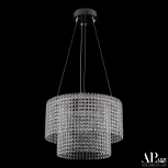 Подвесная люстра светодиодная APL LED Sicilia SH02.40.C.Ni.4000 (220V, хрусталь, на тросе)