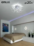 Потолочная люстра светодиодная с пультом Мишель CL229151 Citilux