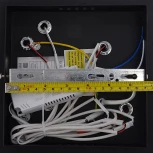 Потолочная люстра светодиодная с пультом ДУ 84W, чёрный, LED Natali Kovaltseva Opti LED LAMPS 81108/2C