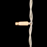 Гирлянда Бахрома 3,1 x 0,5 м Тепло-Белая 220В, 120 LED, Провод Белый Каучук, IP65