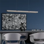 Подвесной линейный светодиодный светильник Lightera Bermeho LE104L-120GB Wi-Fi (Умный дом, Алиса, Маруся, голосое управление) (220V, на тросе)