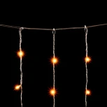 Гирлянда Занавес Облегченный 3 x 2 м Желтый 220В, 600 LED, Провод Прозрачный ПВХ, IP20