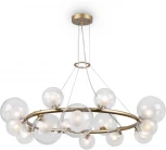 Подвесная люстра Freya Duo FR5139PL-14MG (220V, на тросе, шарики, молекулы)