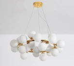 Подвесной светильник Lumina Deco Marsiada LDP 6033-25 GD (220V, на тросе, шарики, молекулы)