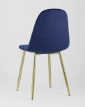Стул Stool Group Валенсия велюр синий золотые ножки УТ000003336