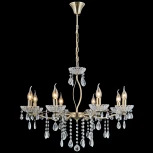 Подвесная люстра ILLUMICO IL0265-8PSQ-24 AB CASTOR (220V, на цепи, подсвечник, свеча)