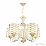 Подвесная люстра Arte Milano Florentia-3387 303387/5 Wh/Gd (220V, на цепи)