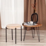 Табурет Tetchair REVO (Ткань,Металл/Бежевый,Черный) 20644