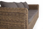 "Кальяри" диван из искусственного ротанга (гиацинт) трехместный, цвет соломенный 4SIS арт.УТ-00001980