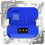 Диммер поворотно-нажимной 600 Вт (белый глянцевый) Voltum S70 VLS070301