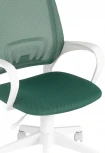 Кресло офисное TopChairs ST-BASIC-W зеленый крестовина пластик белый УТ000035495