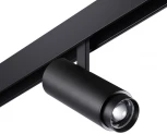 Трековый светильник для низков. шинопровода с переключ. цветовой температуры и мощности Novotech Flum 359207 SHINO черный IP20 LED 3000К\4000К\6000К 5W/9W/13W 48V (круглые)