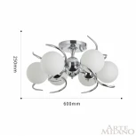 Потолочная люстра на штанге Arte Milano 271007/6C Ni (220V, шарики)
